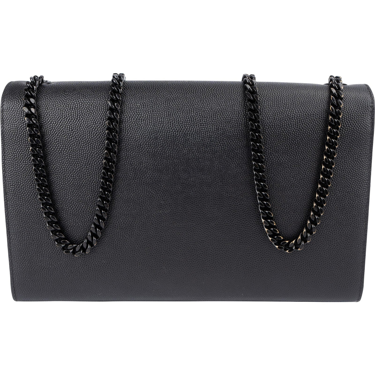 Saint Laurent Kate schoudertas van generfd leer met ketting
