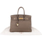 Hermès Birkin 35 handtas van taupekleurig Togo-leer