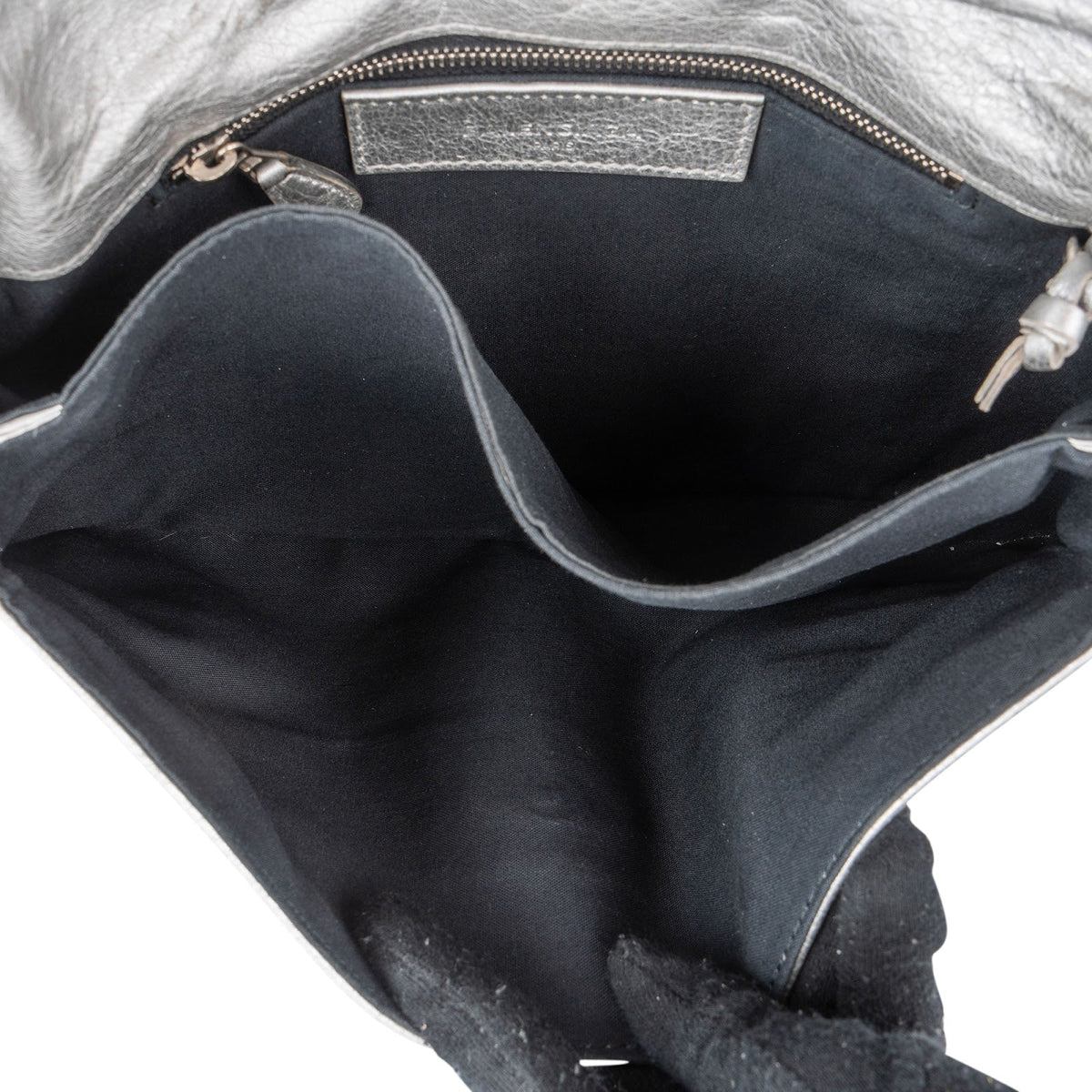Balenciaga Metallic Leren Envelope City Clutch Crossbody Tas