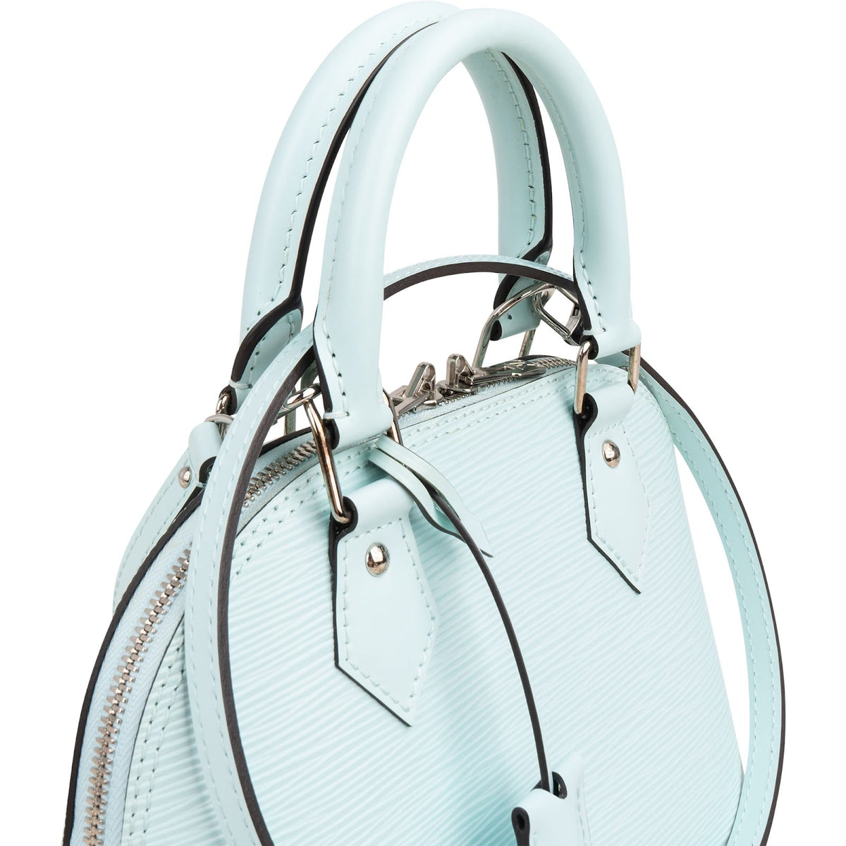 Louis Vuitton Hellblau Epi Leder Alma BB Handtasche, Bild 3 von 11