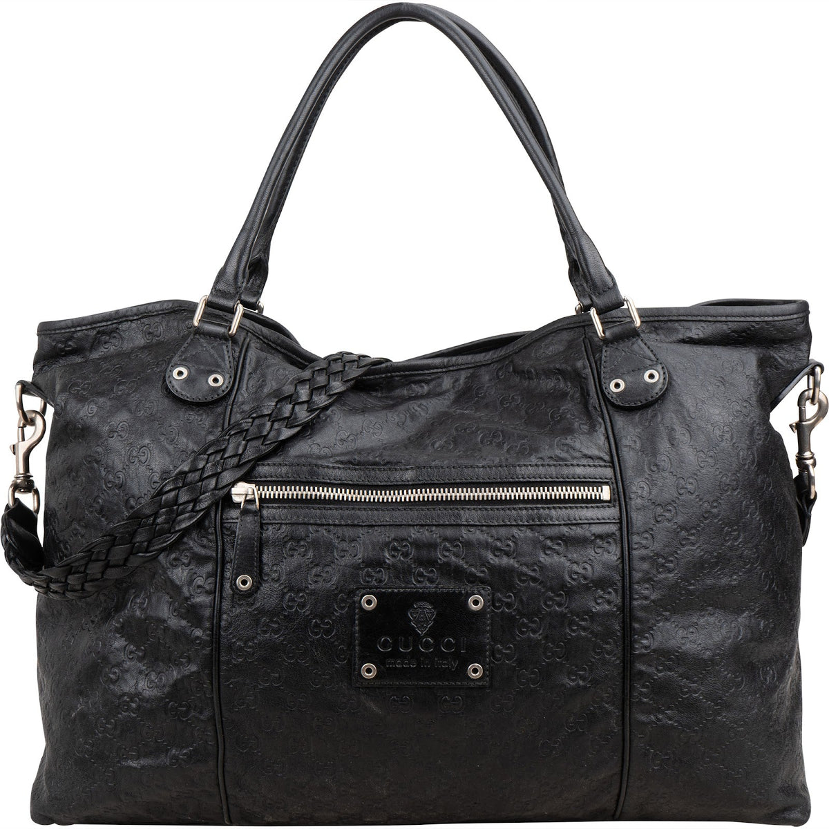 Gucci Guccissima lederen Crest Duffle Travel 60 schoudertas