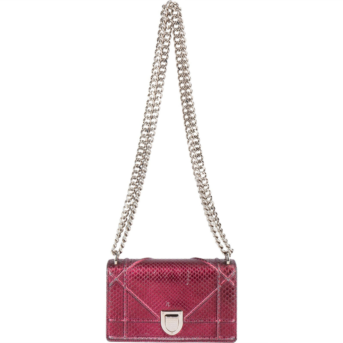 Dior Metallic Python Mini Diorama Umhängetasche, Bild 7 von 11