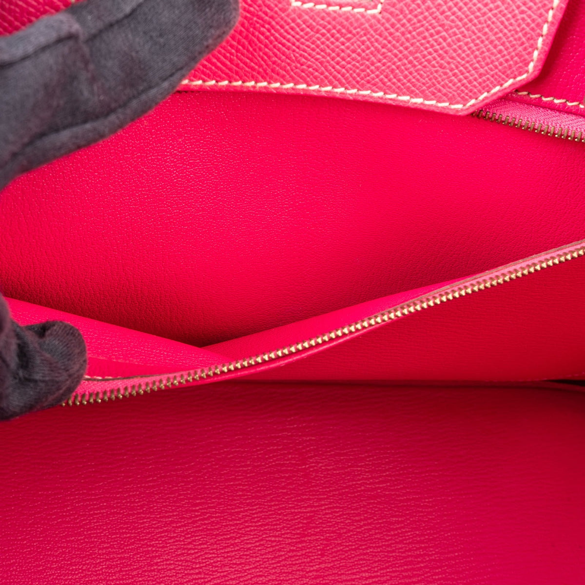 Sac à main Birkin 35 Hermès en cuir Epsom Rose Tyrien, bijouterie dorée