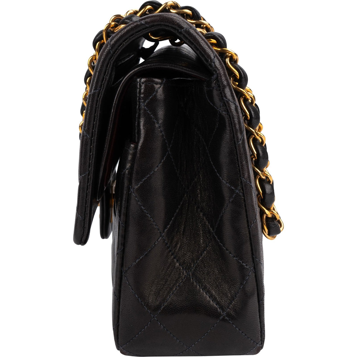 Chanel Lammleder Gold Medium Double Flap Schultertasche, Bild 5 von 15