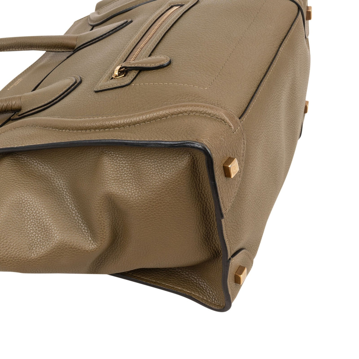 Borsa a mano Large Luggage in pelle di vitello granata Céline
