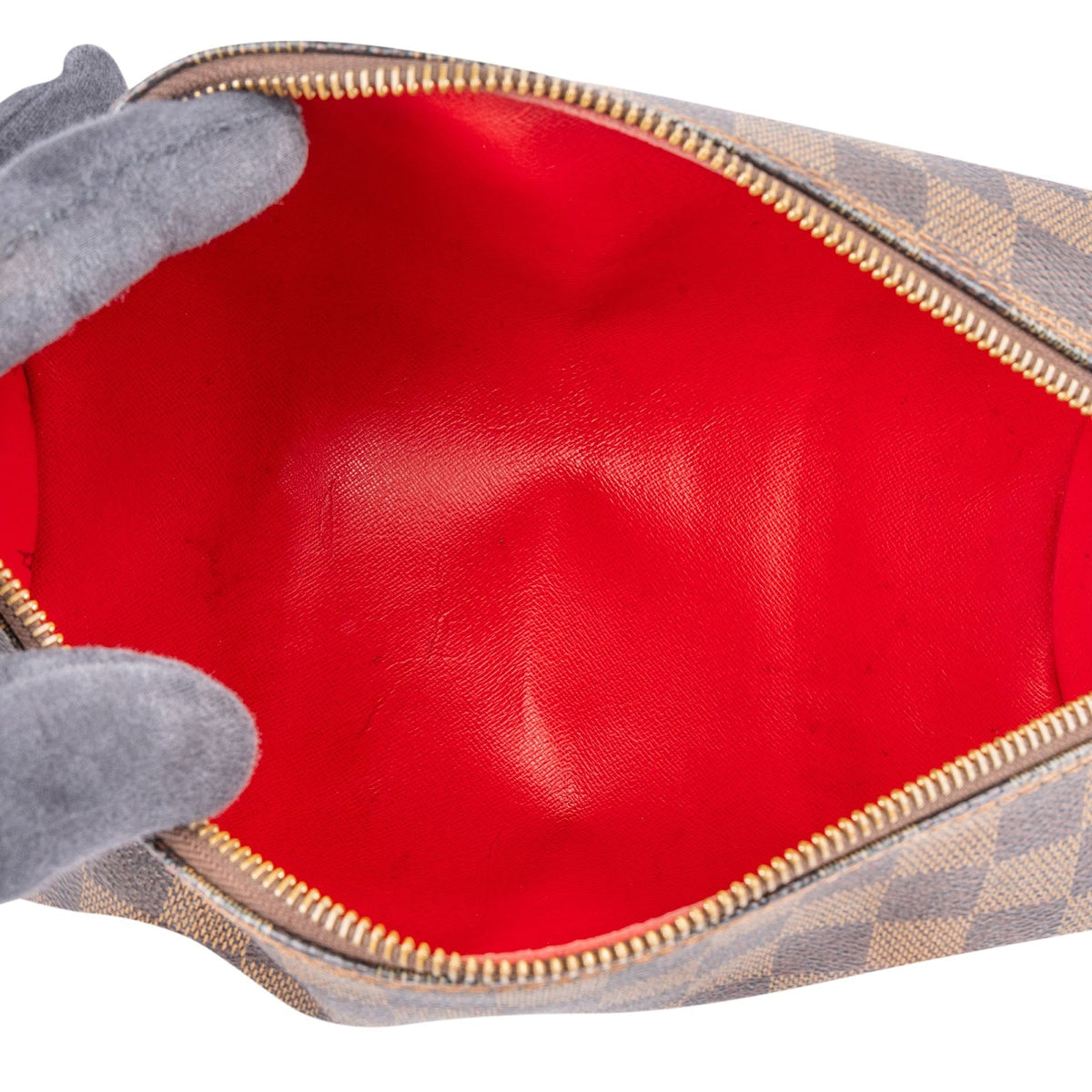 Sac à main Louis Vuitton Papillon 30 en toile Damier Ébène