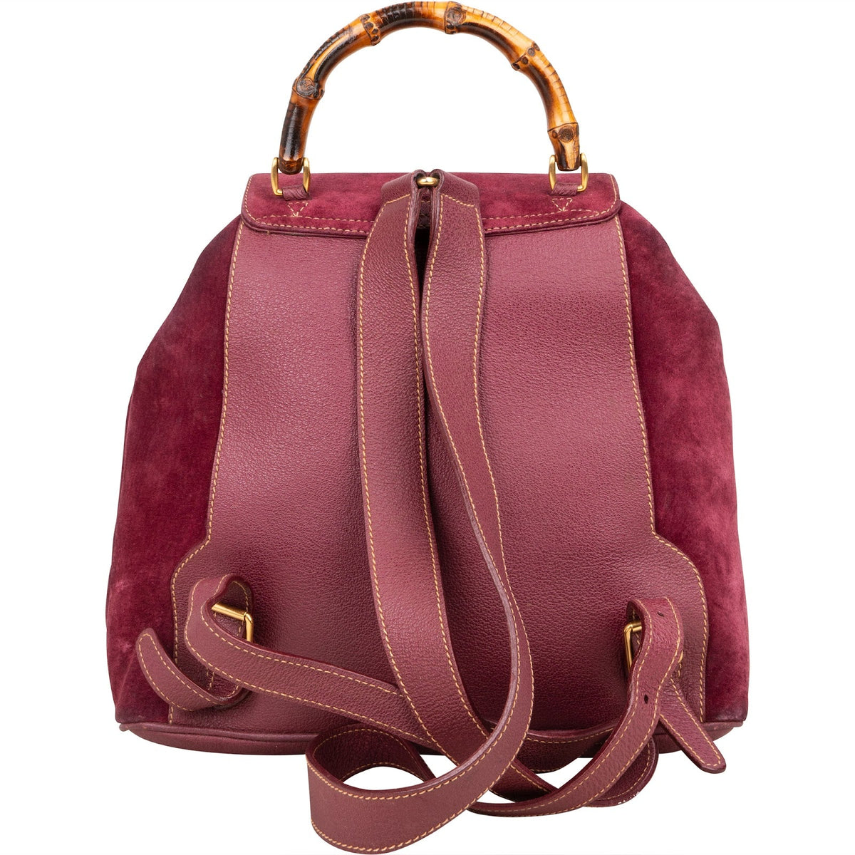 Zaino Gucci Bamboo in camoscio