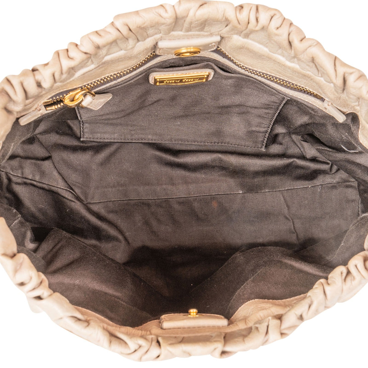 Miu Miu Bauletto Satchel aus Vitello-Lux-Leder – Ansicht 10