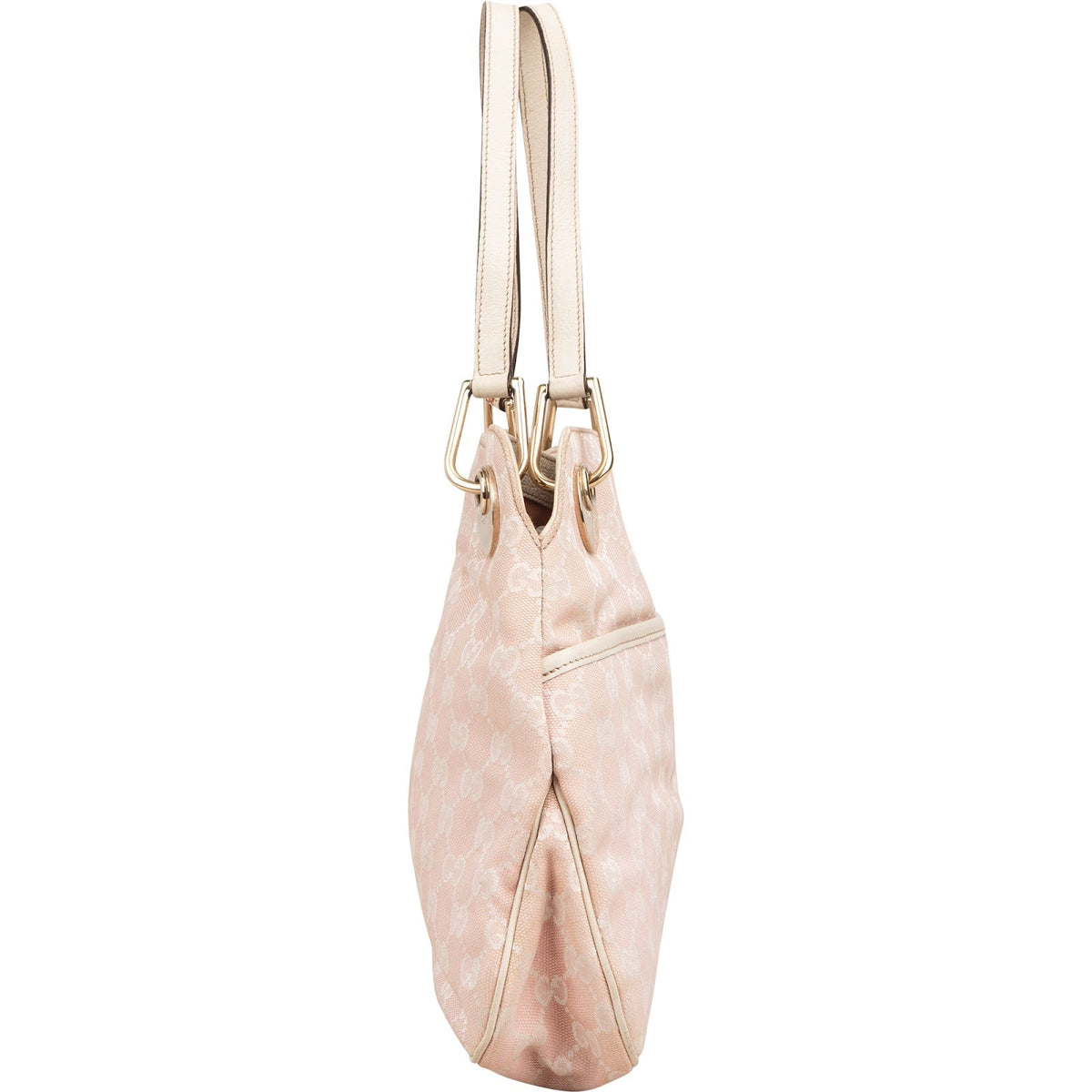 Gucci Hobo aus rosa GG Canvas – Ansicht 3