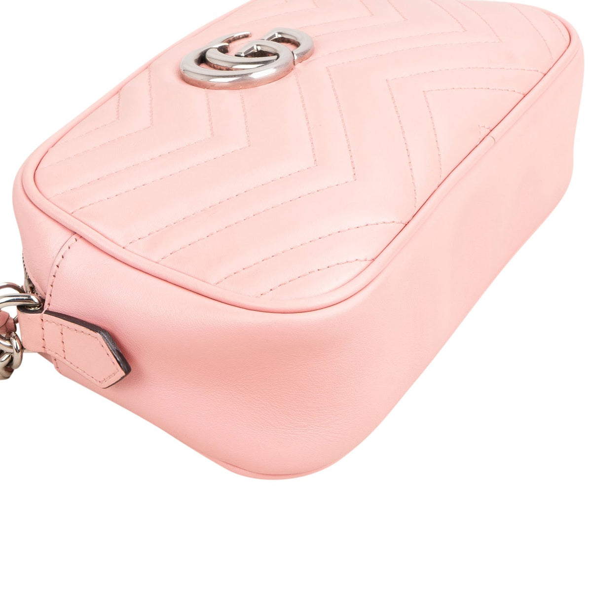 Borsa a tracolla Gucci GG Marmont Camera in pelle Monogram matelassé