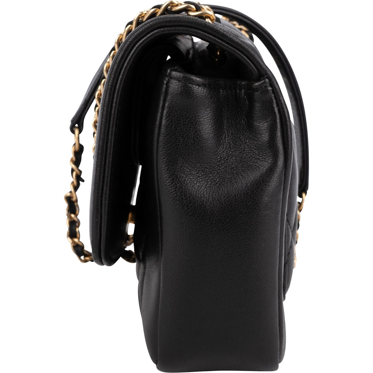 Chanel Quilted Lambskin Diana New Collection Single Flap Crossbody Bag