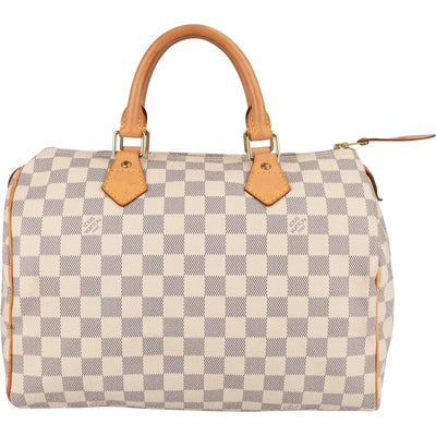 Louis Vuitton Monogram Damier Azur Speedy 30 Handtasche