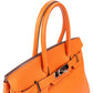 Hermès Orange H Taurillon Clemence Leather Palladium Birkin 30 Handbag