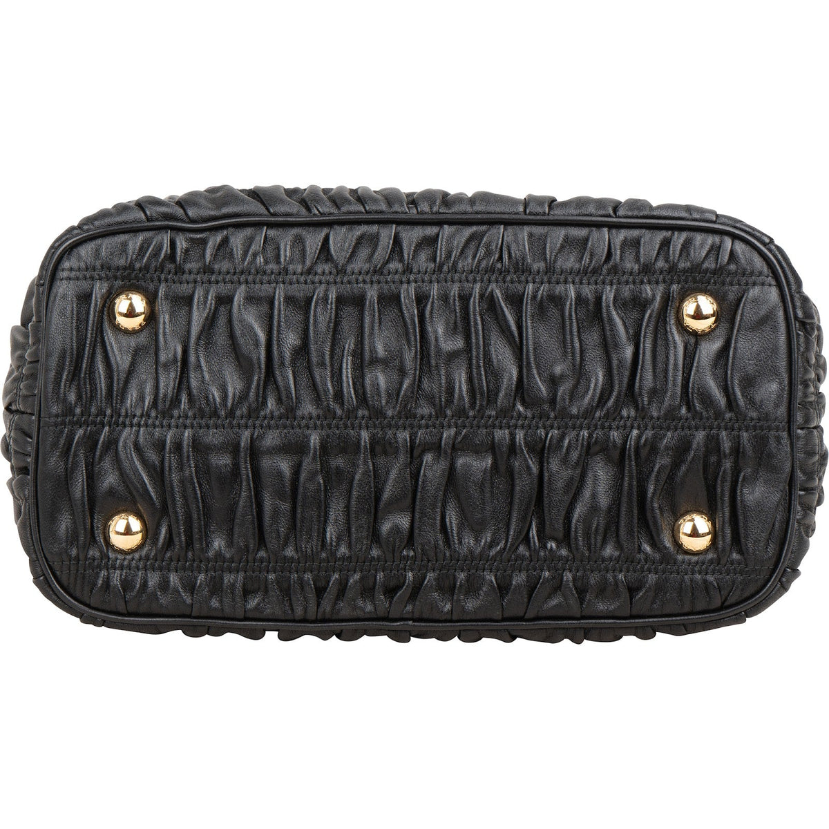 Petit sac à main cabas Prada Gaufre en cuir nappa matelassé