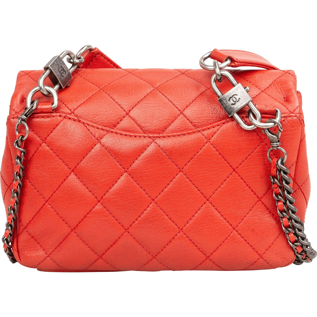 Borsa a tracolla Chanel Paris Seoul Small Single Flap in pelle di capra trapuntata con cuciture e doppia portabilità