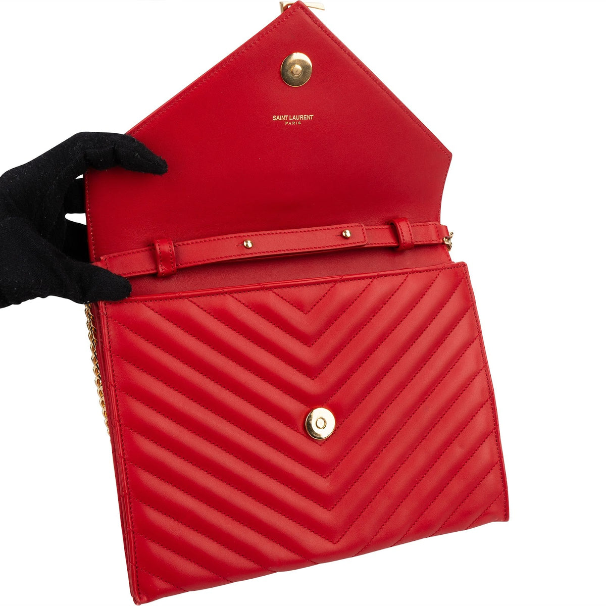 Borsa a spalla Envelope di Yves Saint Laurent in pelle di vitello trapuntata