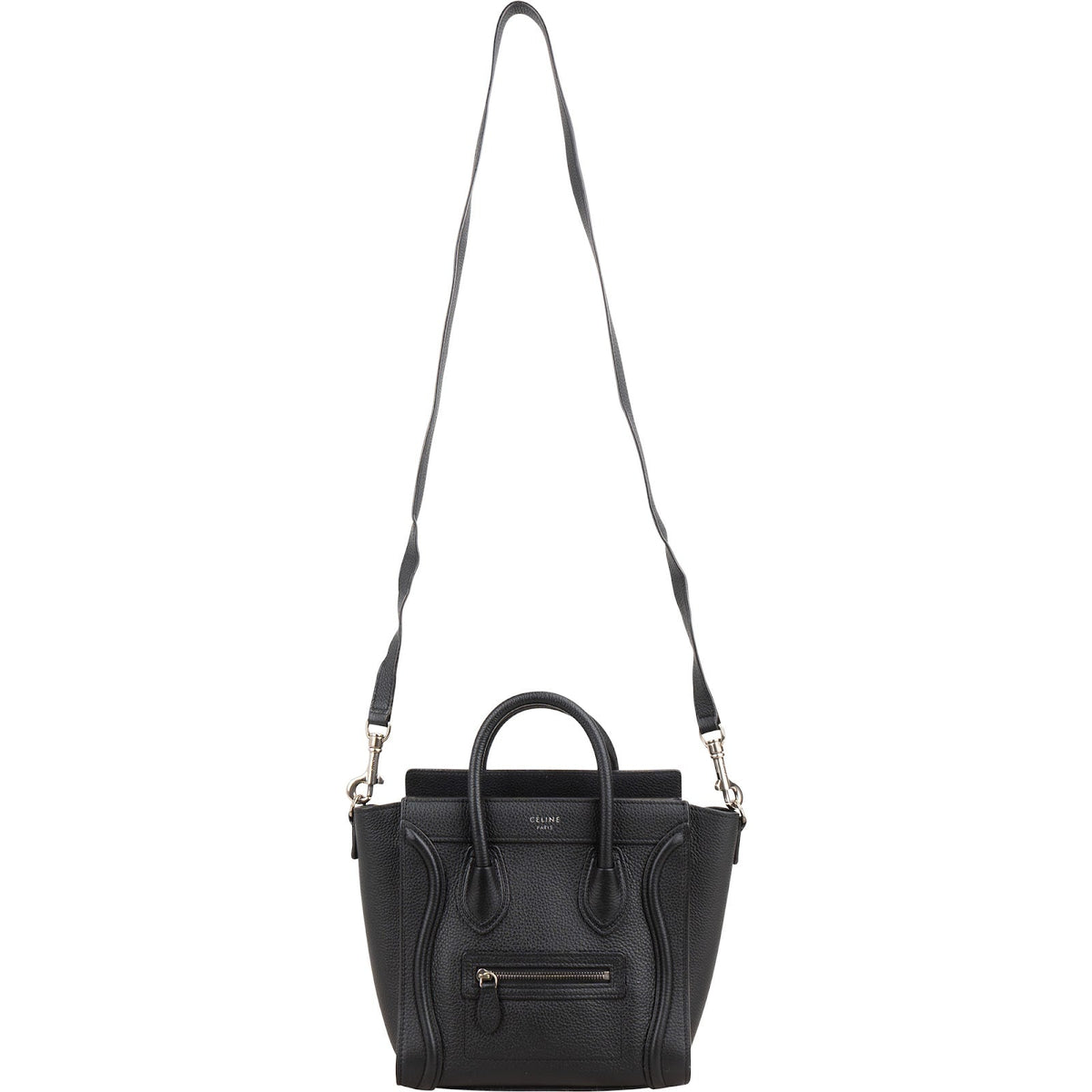 Sac bandoulière Céline Luggage en cuir de veau grainé