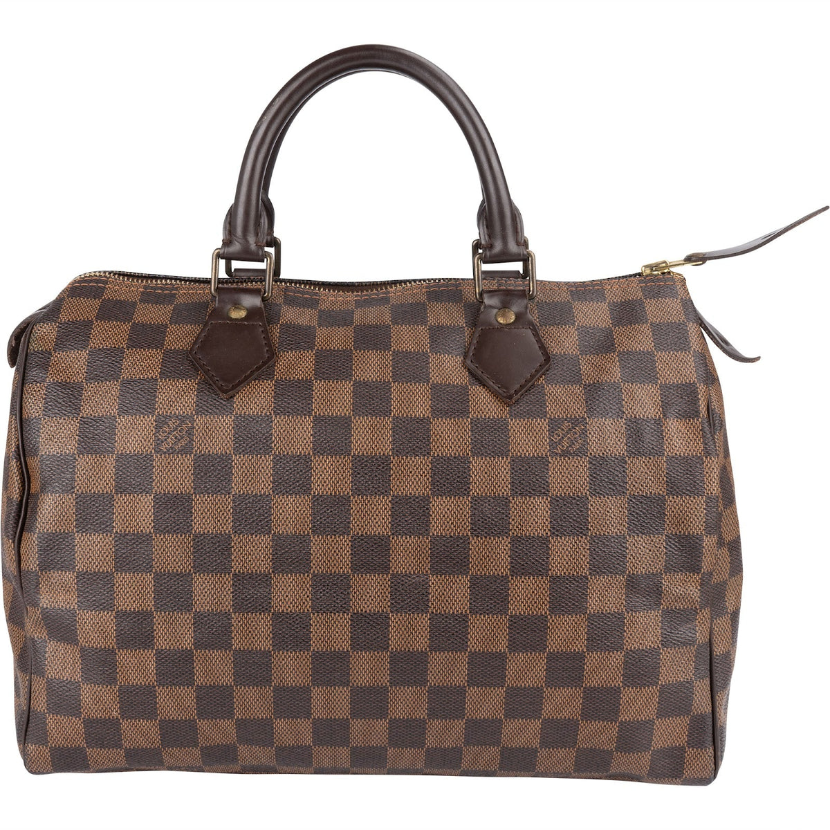 Louis Vuitton Speedy 30 aus Damier Ebene Canvas – Vorderansicht