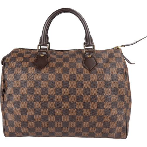 Louis Vuitton Monogram Damier Ebene Speedy 30 Handbag