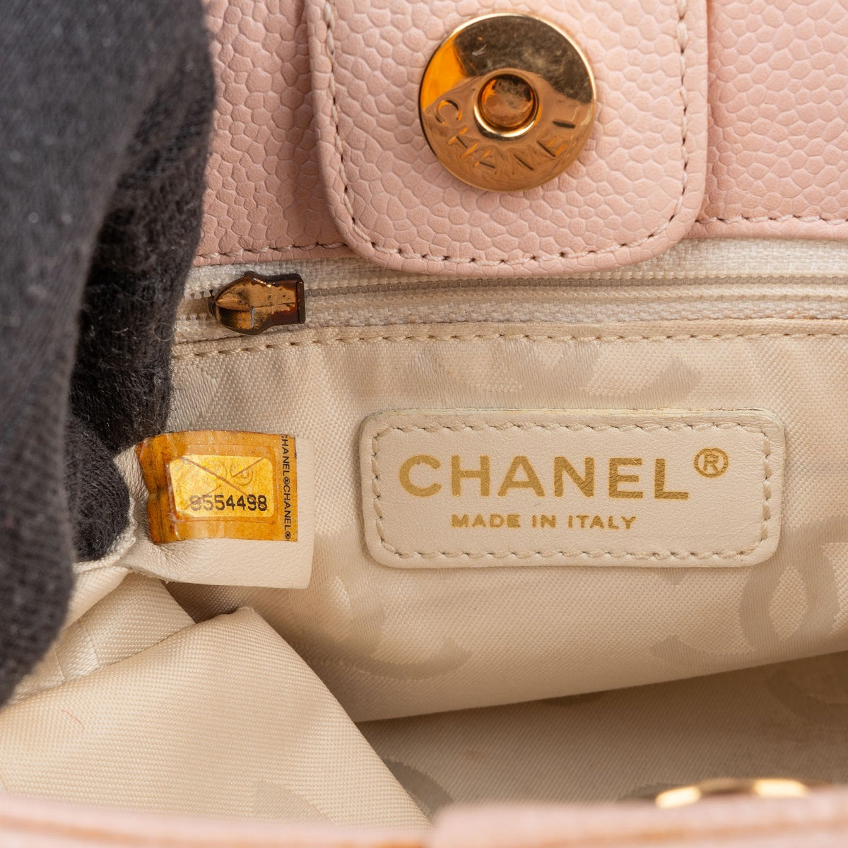 Chanel Caviar Leder Triple CC Small Tote, Bild 11 von 12