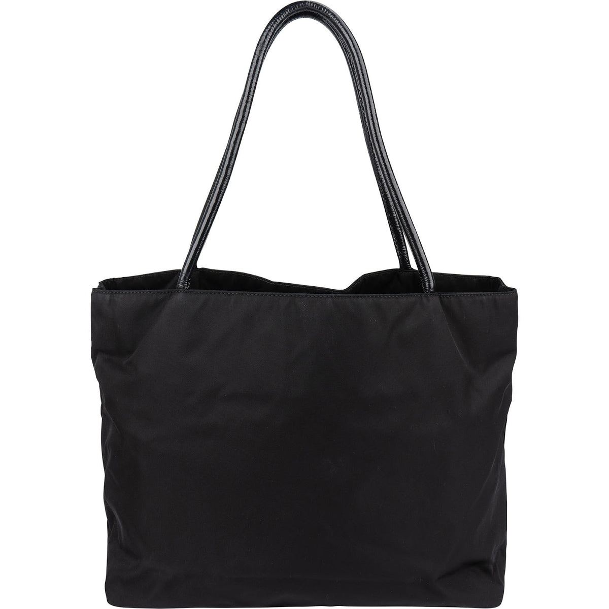 Sac cabas et porté épaule Prada en nylon Tessuto et cuir verni