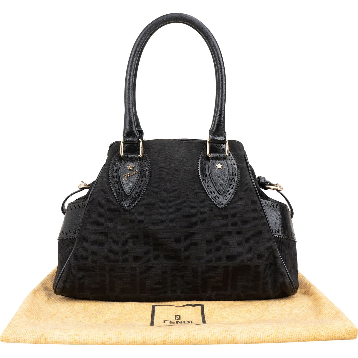 Fendi FF Zucca Canvas Villa Borghese Handtasche, Bild 2 von 11