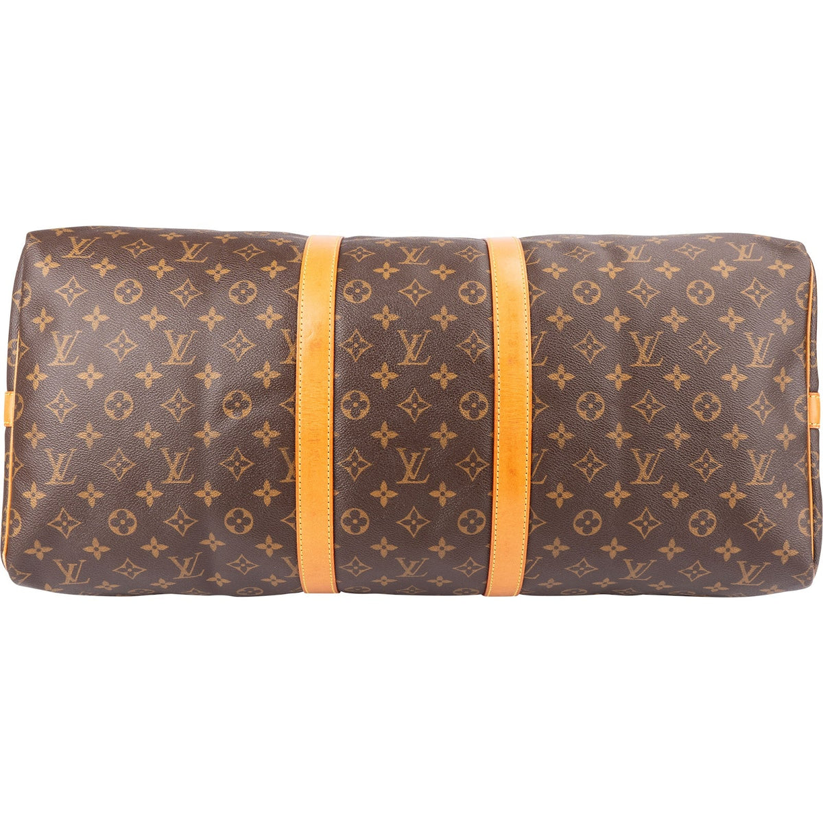 Borsa da viaggio Louis Vuitton Keepall 55 Bandoulière in tela Monogram