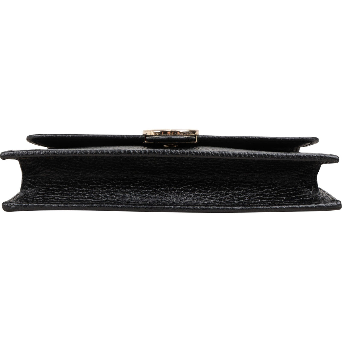 Borsa a tracolla Gucci Interlocking GG Wallet On Chain in pelle martellata