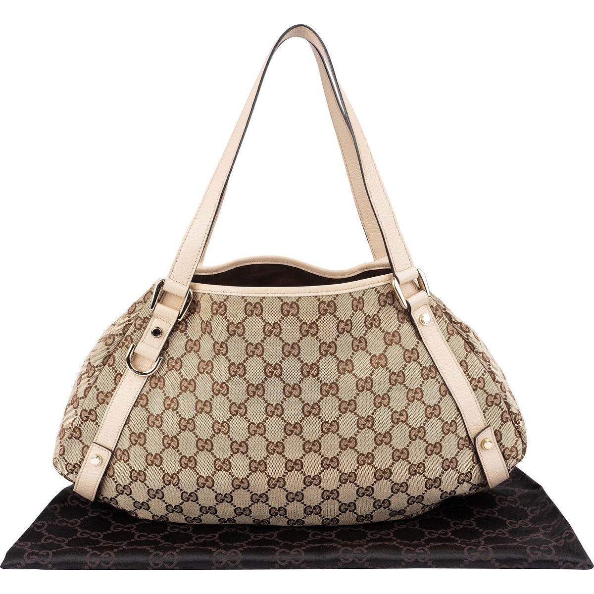 Borsa a spalla Gucci Abbey in tela Monogram GG