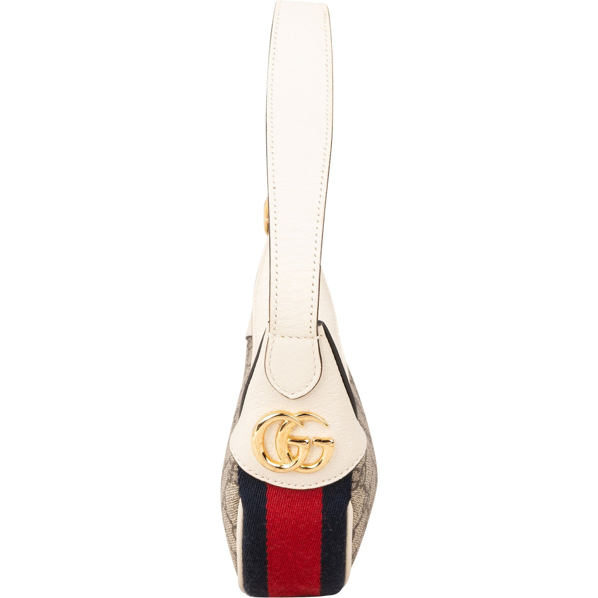 Gucci Web Stripe Ophidia Half-Moon Mini Schultertasche, Bild 4 von 11