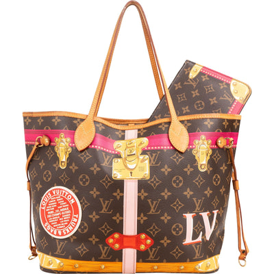 Louis Vuitton Monogram Canvas Summer Trunks Neverfull MM Shoulder Bag
