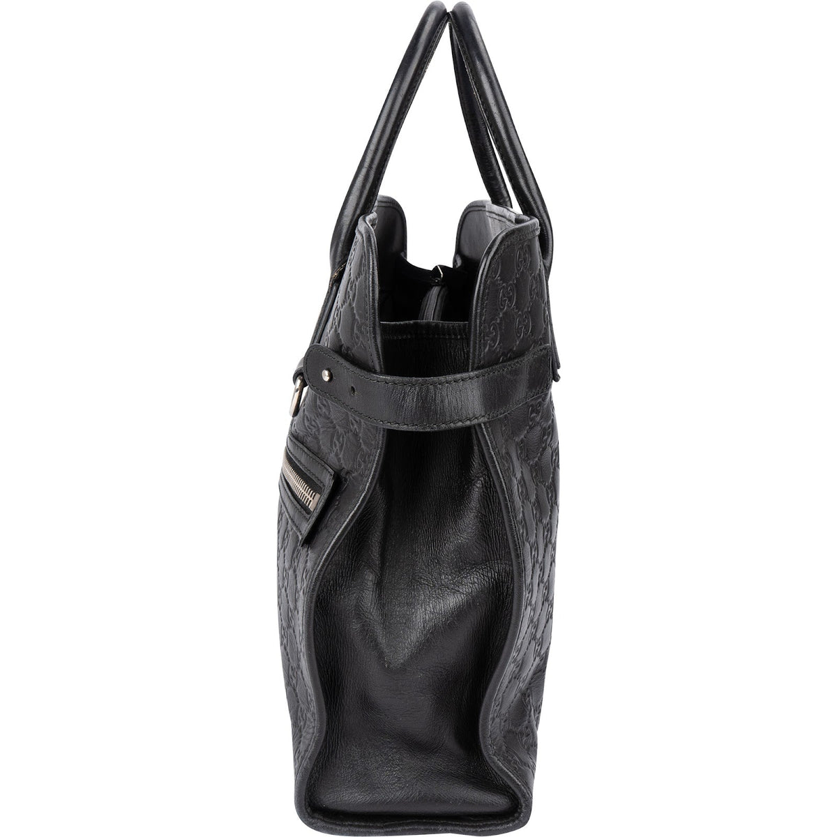 Gucci Guccissima lederen Web Detail Briefcase handtas