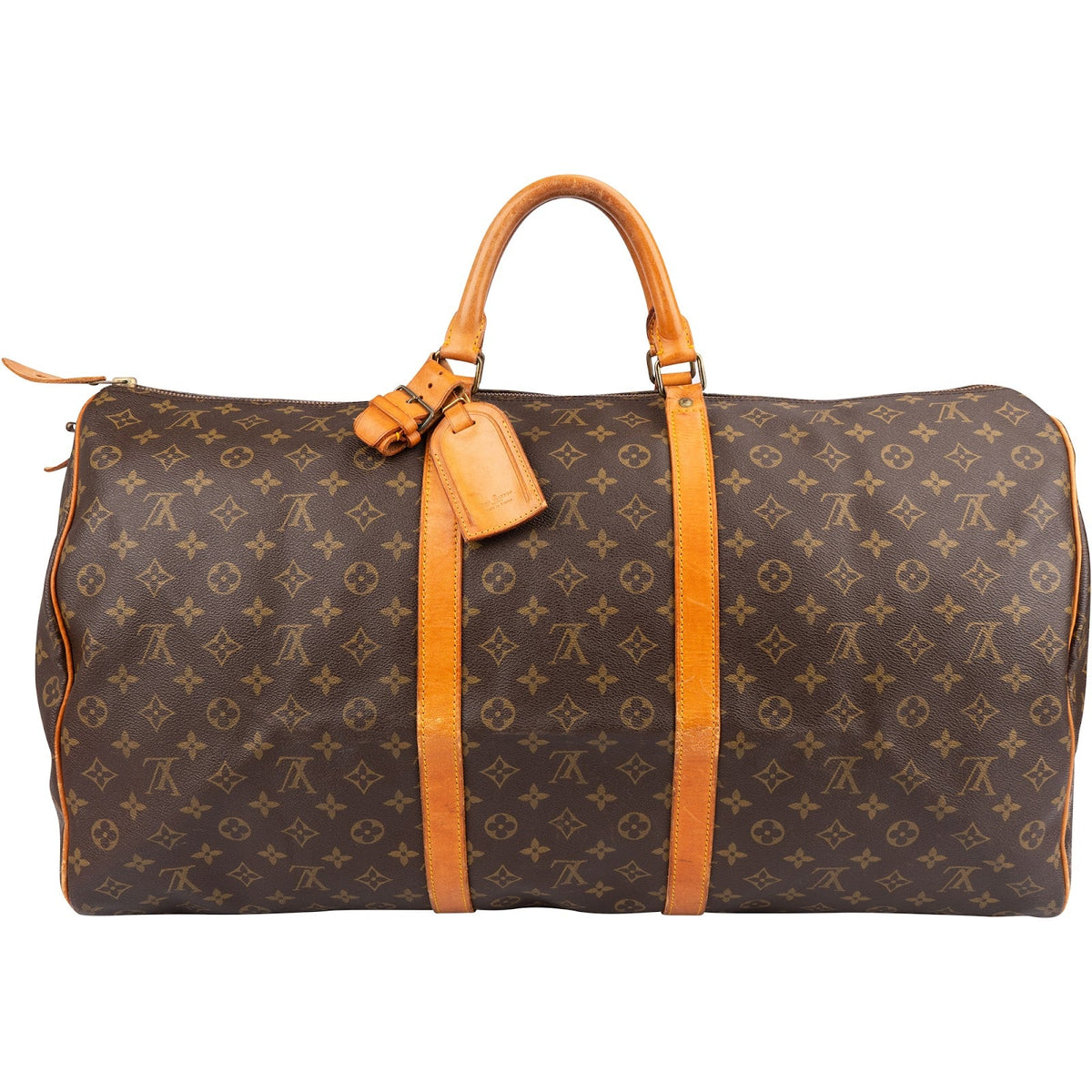 Borsa da viaggio Louis Vuitton Keepall 60 in tela Monogram