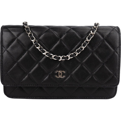 Chanel Quilted Lambskin Wallet on Chain Crossbody Bag