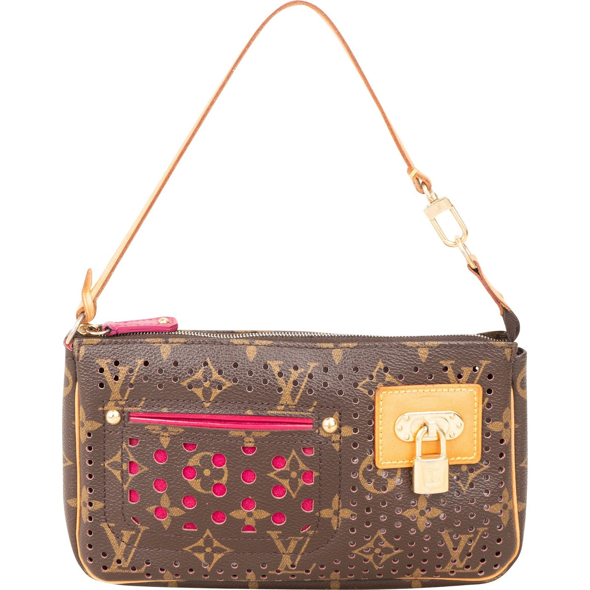 Louis Vuitton Limited Perforated Monogram Pochette Accessoires Handtas