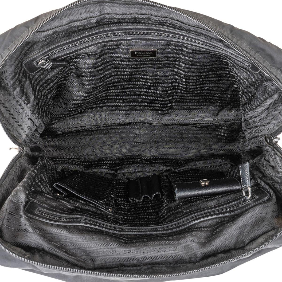 Prada Tessuto Saffiano Leder Triangle Aktentasche, Bild 8 von 10