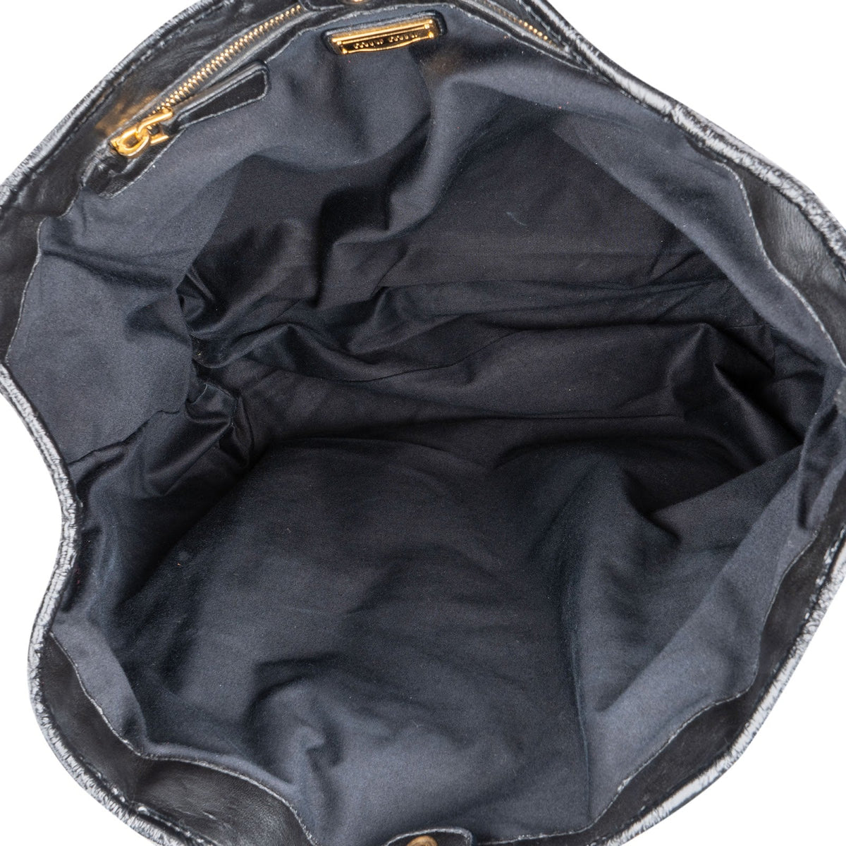 Miu Miu gewatteerde Vitello Shine grote bowlerhandtas