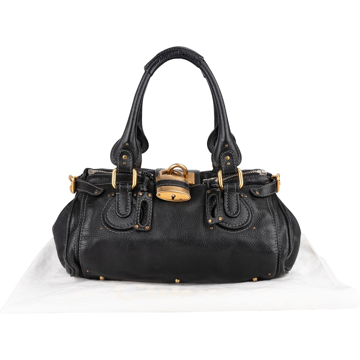 Chloé Pebbled Leder Paddington Satchel Handtasche, Bild 2 von 11