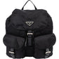 Prada Schwarz Nylon Triangle – Vorderansicht