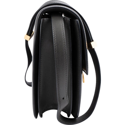 Celine Grey Calfskin Medium Classic Box Crossbody Bag