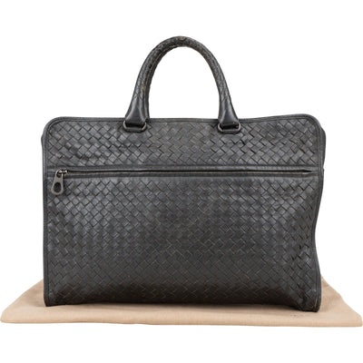 Bottega Veneta Intrecciato Leather Business Handbag