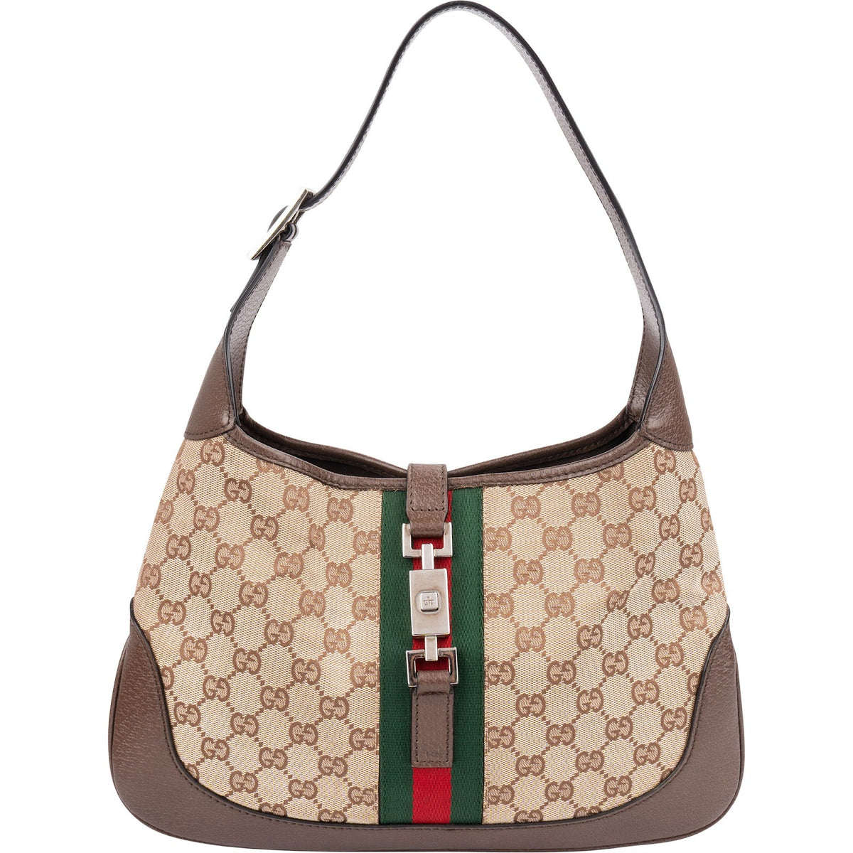Gucci Monogram GG Canvas Jackie O Web schoudertas New Model