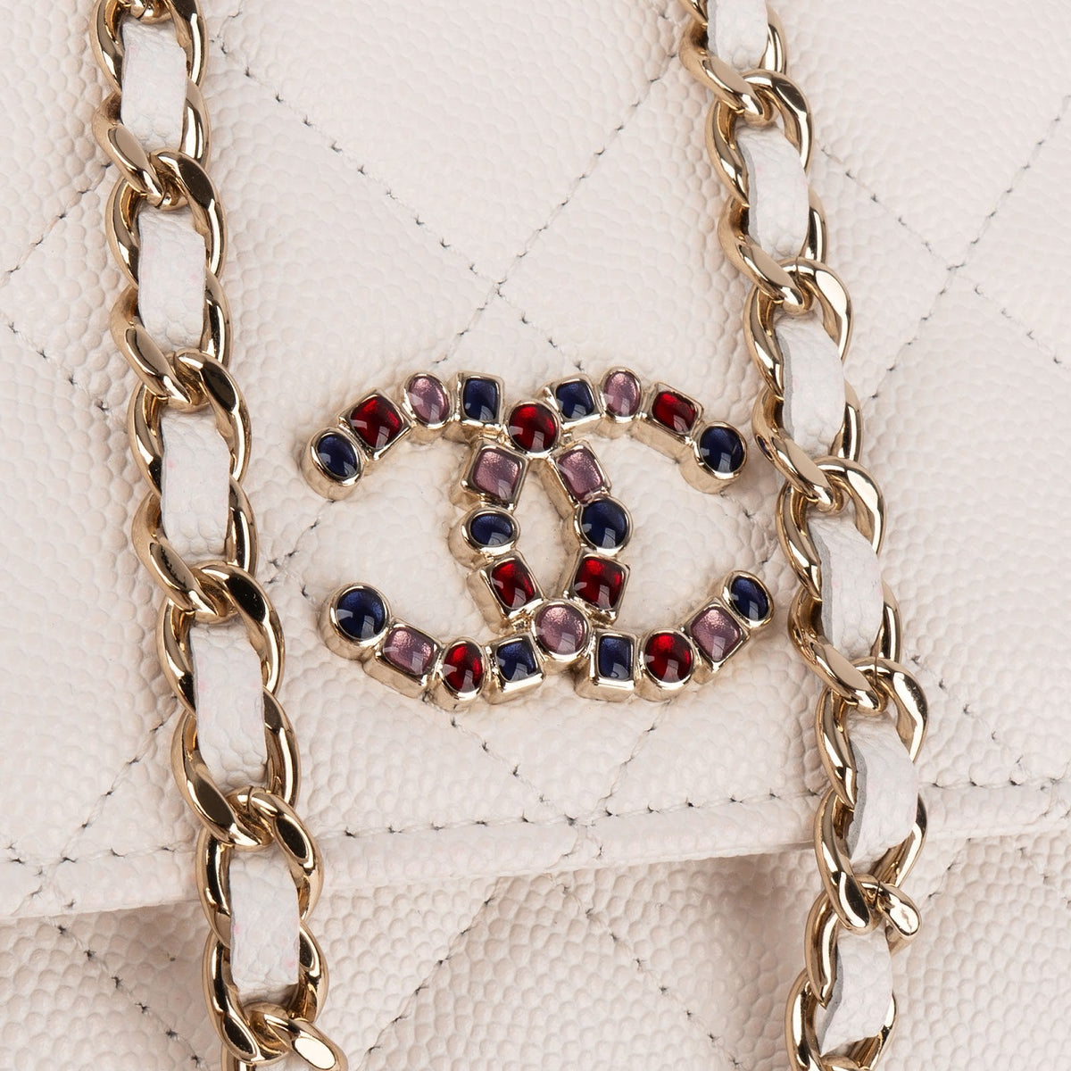 Chanel Wuilted Jeweled Wallet on Chain Umhängetasche, Bild 9 von 14
