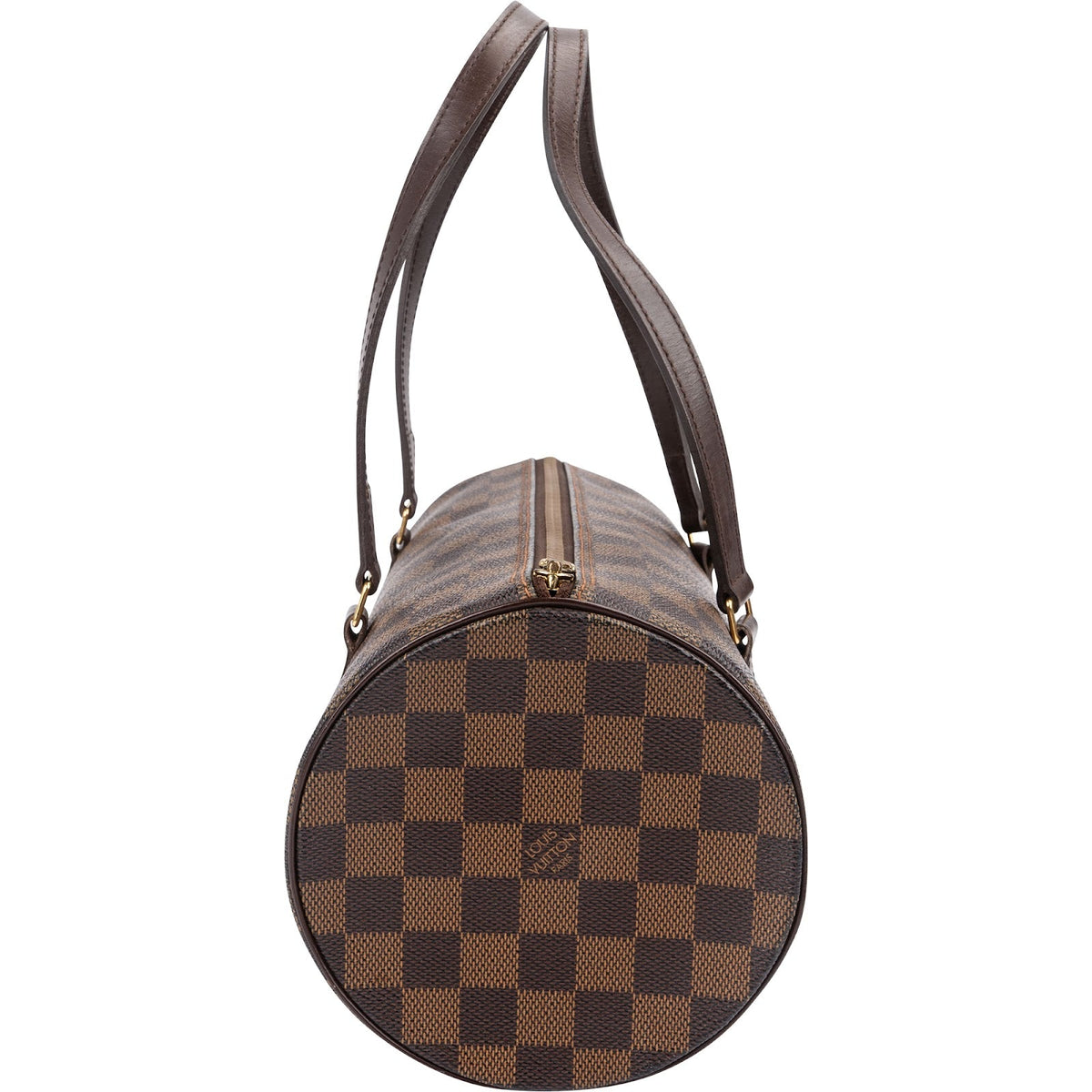 Sac à main Louis Vuitton Papillon 30 en toile Damier Ébène
