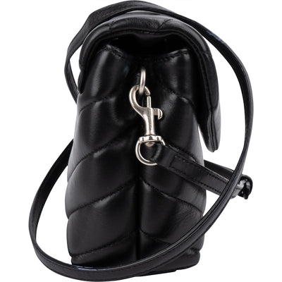 Saint Laurent Quilted Leather Loulou Toy Crossbody Bag