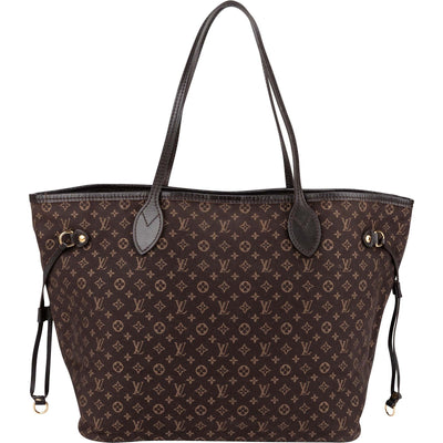 Louis Vuitton Mini Lin Monogram Neverfull MM Shoulder Bag