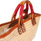 Balenciaga Raffia Leather Panier Basket Handbag