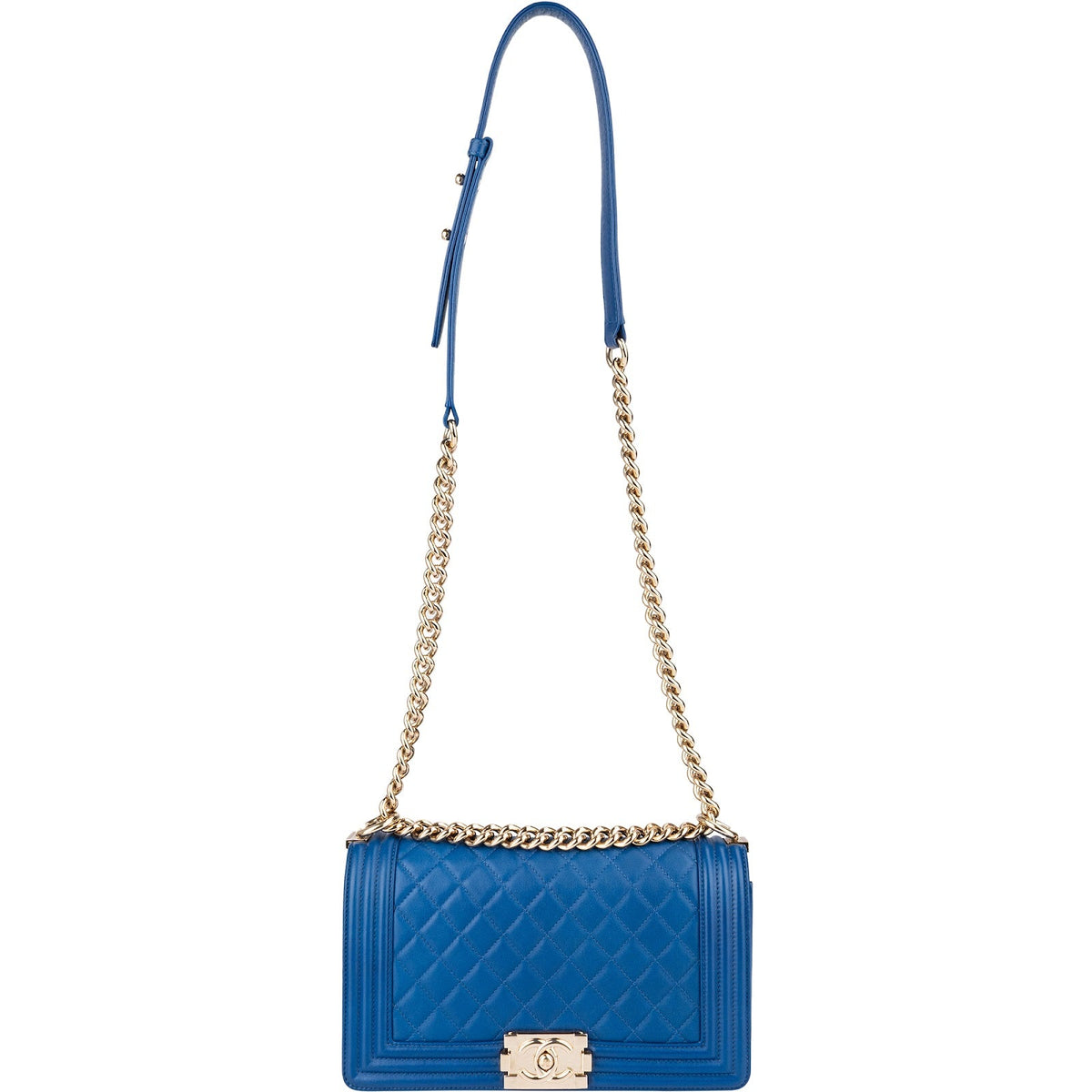 Chanel Boy Medium schoudertas van gewatteerd lamsleer met enkele flap