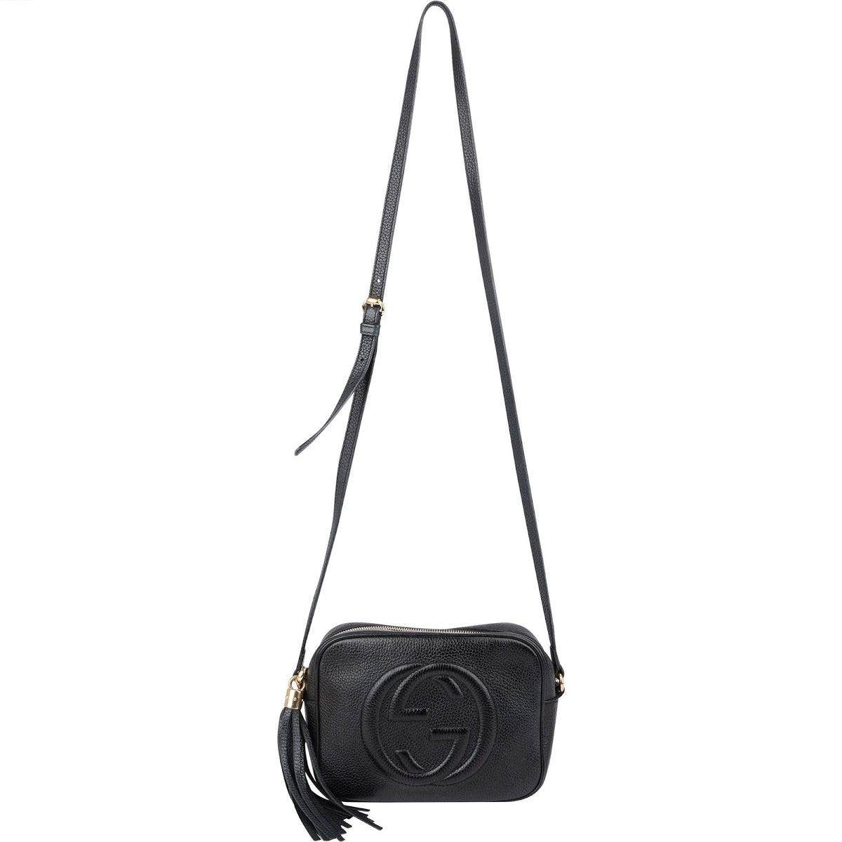 Gucci Schwarz Leder Soho Disco Umhängetasche, Bild 8 von 11
