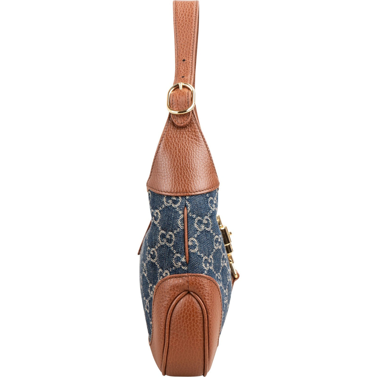 Gucci Jackie 1961 Small Denim Hobo Shoulder Bag